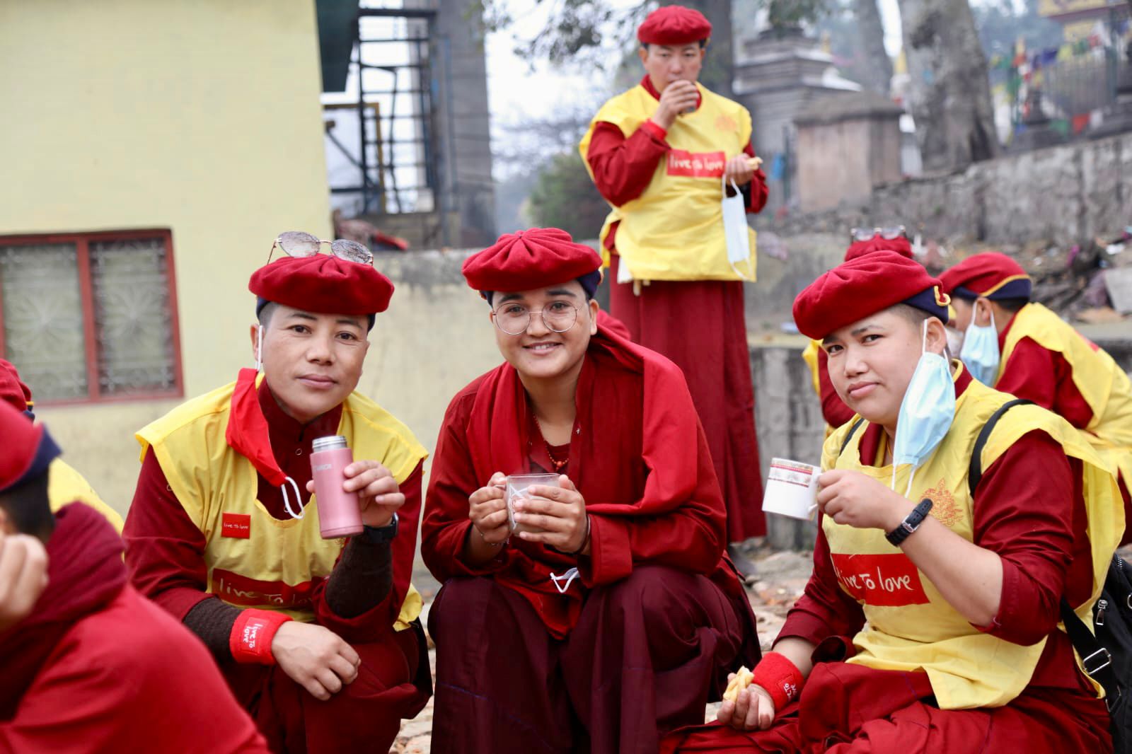 Nuns of Drukpa Amitabh Mountain DGK Nunnery