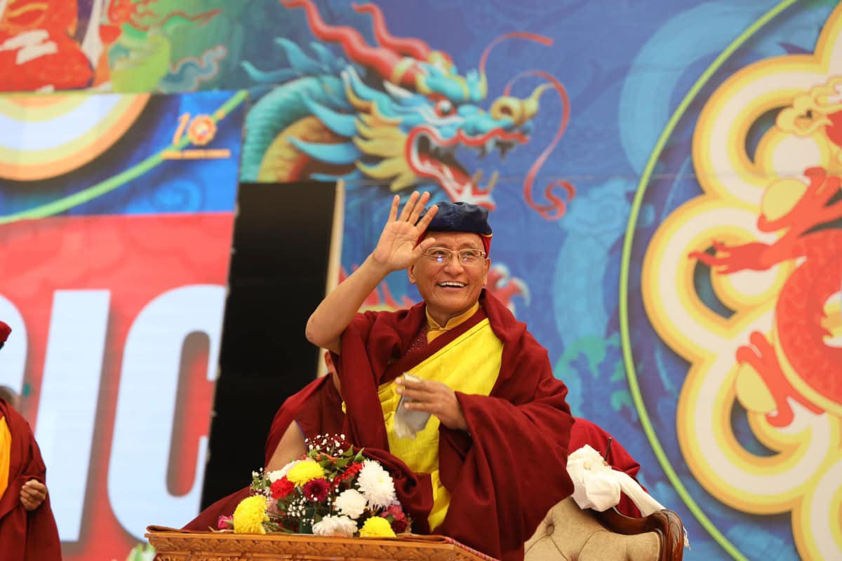His Holiness the 12th Gyalwang Drukpa at the 10th ADC closing day on January 1, 2025