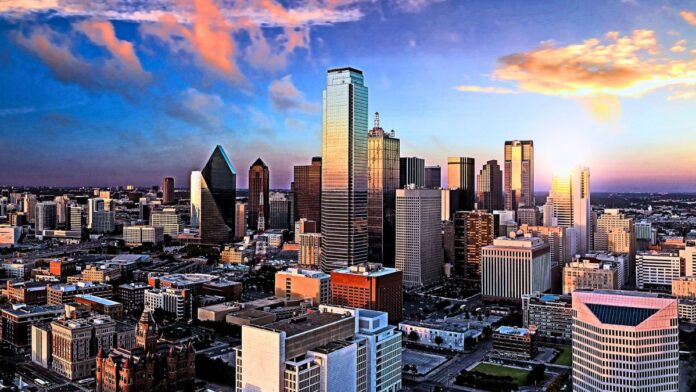 Dallas Skyline - Future Home of Nepal's Consulate General Skyline of Dallas, Texas, representing the location of Nepal's upcoming Consulate General office.