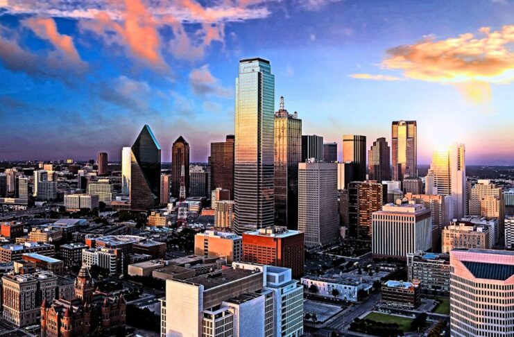 Skyline of Dallas, Texas, representing the location of Nepal's upcoming Consulate General office.