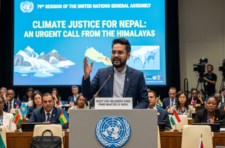 Prime Minister Balendra Shah addresses 81st UNGA climate justice Nepal
